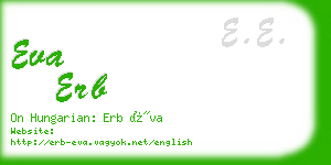 eva erb business card